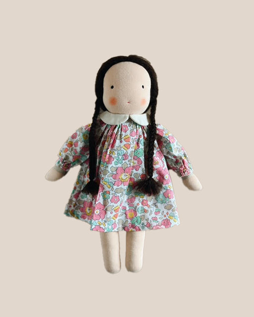 Little Kin Handmade Doll • Dark Brown Hair